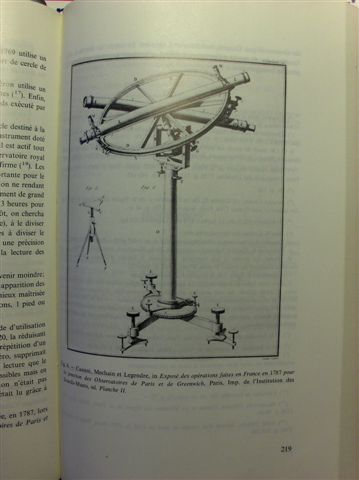 Cassini, Méchain et Legendre, in Exposé des opérations faites en France en 1787 pour la jonction des Observatoires de Paris et de Greenwich, Paris, imp. De l'Institution des sourds-muets, sd. Pl. II.